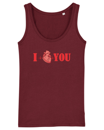 I LOVE YOU Burgundy