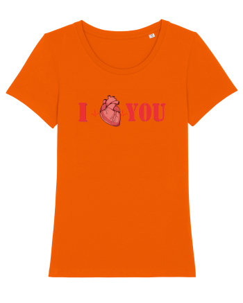 I LOVE YOU Bright Orange