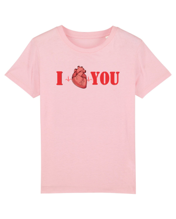 I LOVE YOU Cotton Pink