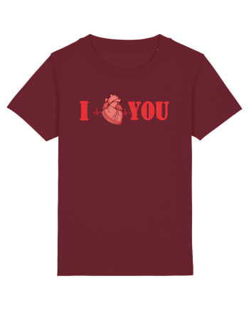 I LOVE YOU Burgundy