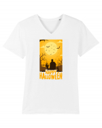 Halloween Halloween Sunset Tricou mânecă scurtă guler V Bărbat Presenter