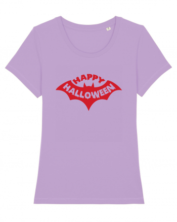 Happy Halloween Red Bat Lavender Dawn