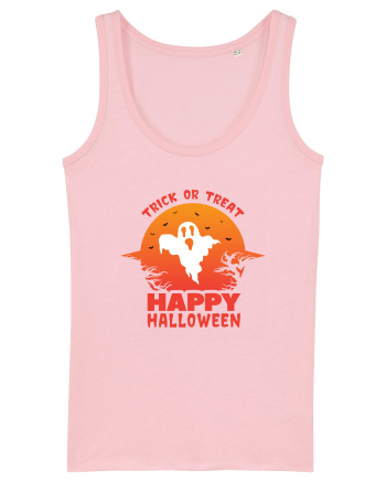 Happy Halloween Trick or Treat Cotton Pink