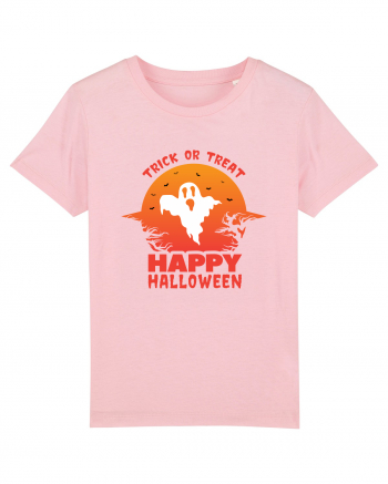 Happy Halloween Trick or Treat Cotton Pink