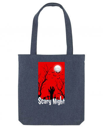 Scary Red Night Midnight Blue