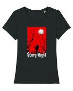 Scary Red Night Tricou mânecă scurtă guler larg fitted Damă Expresser