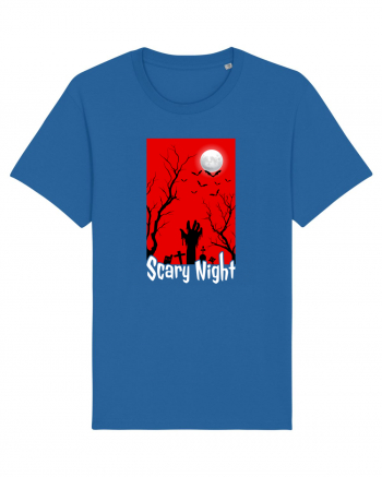 Scary Red Night Royal Blue