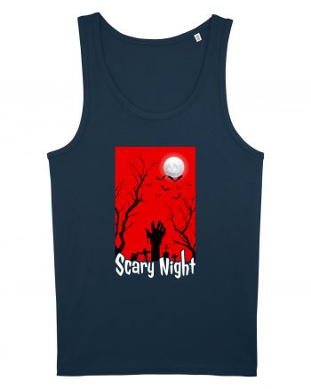 Scary Red Night Navy