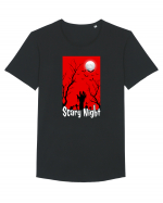 Scary Red Night Tricou mânecă scurtă guler larg Bărbat Skater