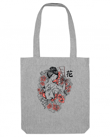 Geisha Flowers Heather Grey