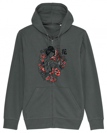 Geisha Flowers Anthracite