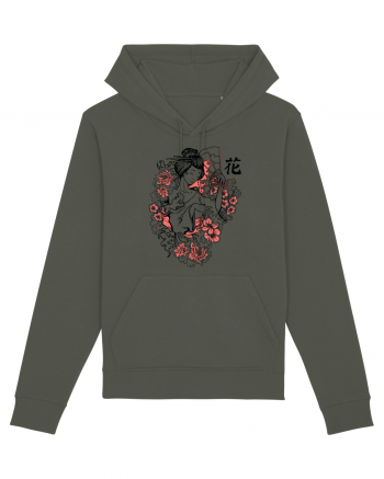 Geisha Flowers Khaki