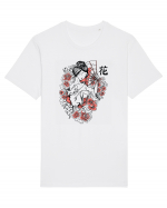 Geisha Flowers Tricou mânecă scurtă Unisex Rocker