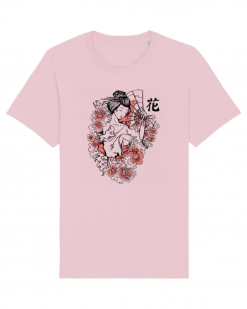 Geisha Flowers Cotton Pink