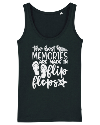 The best memories are made in flip flops Black