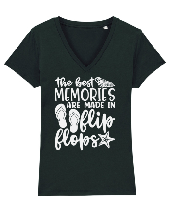 The best memories are made in flip flops Black