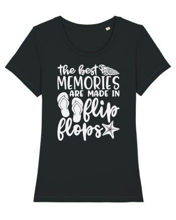 The best memories are made in flip flops Black