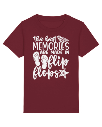 The best memories are made in flip flops Burgundy