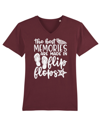 The best memories are made in flip flops Burgundy