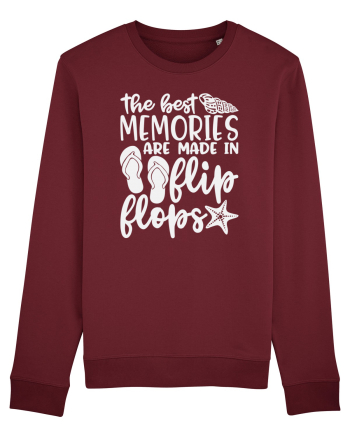 The best memories are made in flip flops Burgundy