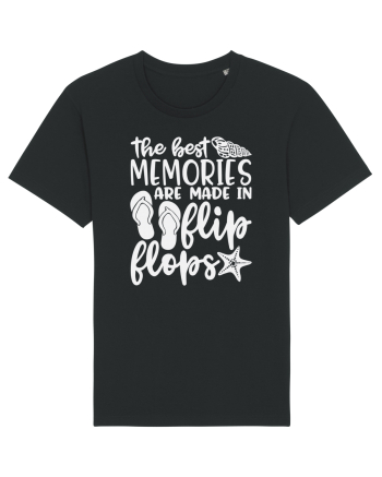 The best memories are made in flip flops Black