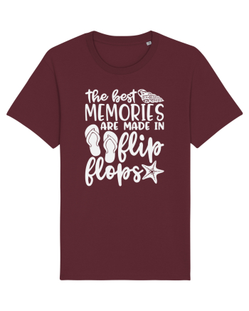 The best memories are made in flip flops Burgundy