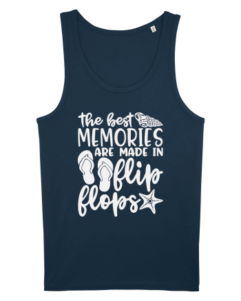 The best memories are made in flip flops Navy