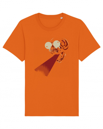 Retro Skull Bright Orange