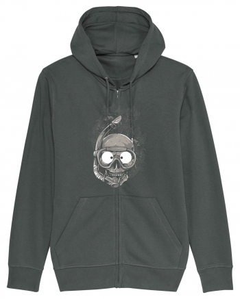 Scuba Diving Skull Anthracite