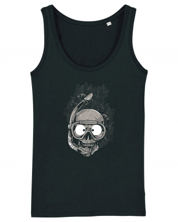 Scuba Diving Skull Black