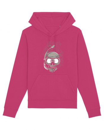 Scuba Diving Skull Raspberry