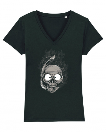 Scuba Diving Skull Black