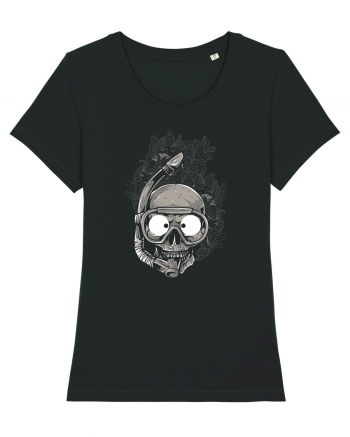 Scuba Diving Skull Black