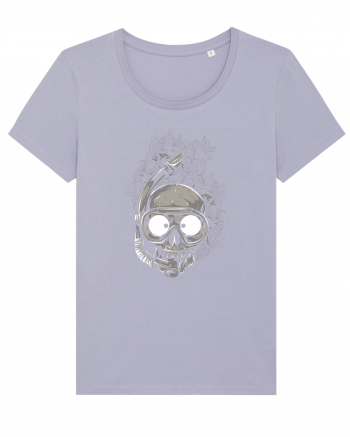 Scuba Diving Skull Lavender