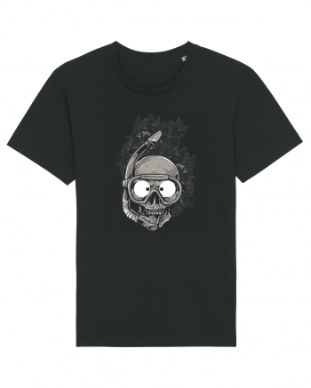 Scuba Diving Skull Black