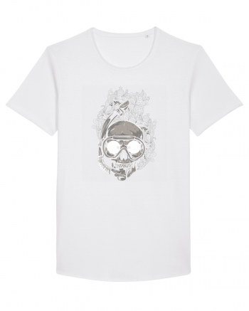 Scuba Diving Skull White