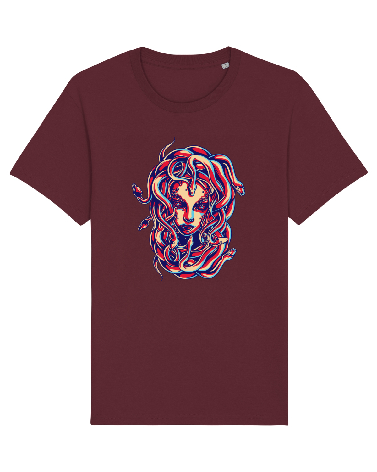 Tricou mânecă scurtă Unisex Rocker Burgundy