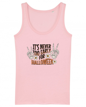 It's Never Too Early For Halloween Cotton Pink