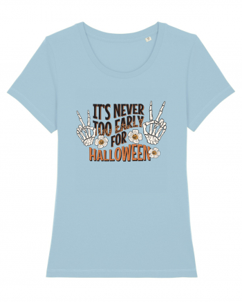 It's Never Too Early For Halloween Sky Blue