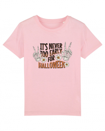 It's Never Too Early For Halloween Cotton Pink