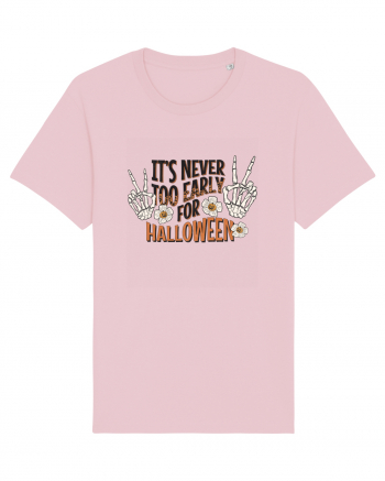 It's Never Too Early For Halloween Cotton Pink