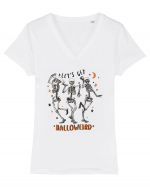 Let's Get Halloweird Tricou mânecă scurtă guler V Damă Evoker