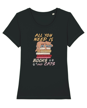 Books and cats Black