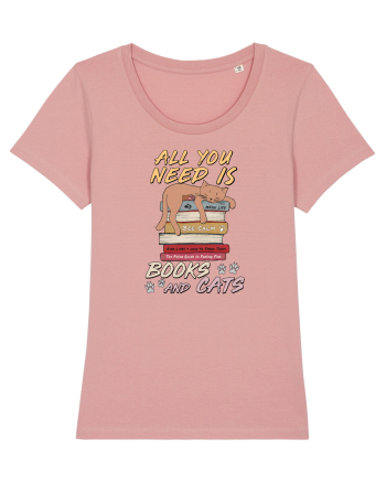 Books and cats Canyon Pink