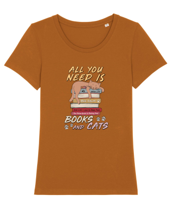Books and cats Roasted Orange