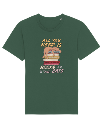 Books and cats Bottle Green