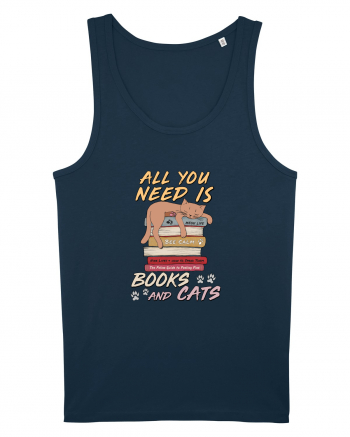 Books and cats Navy