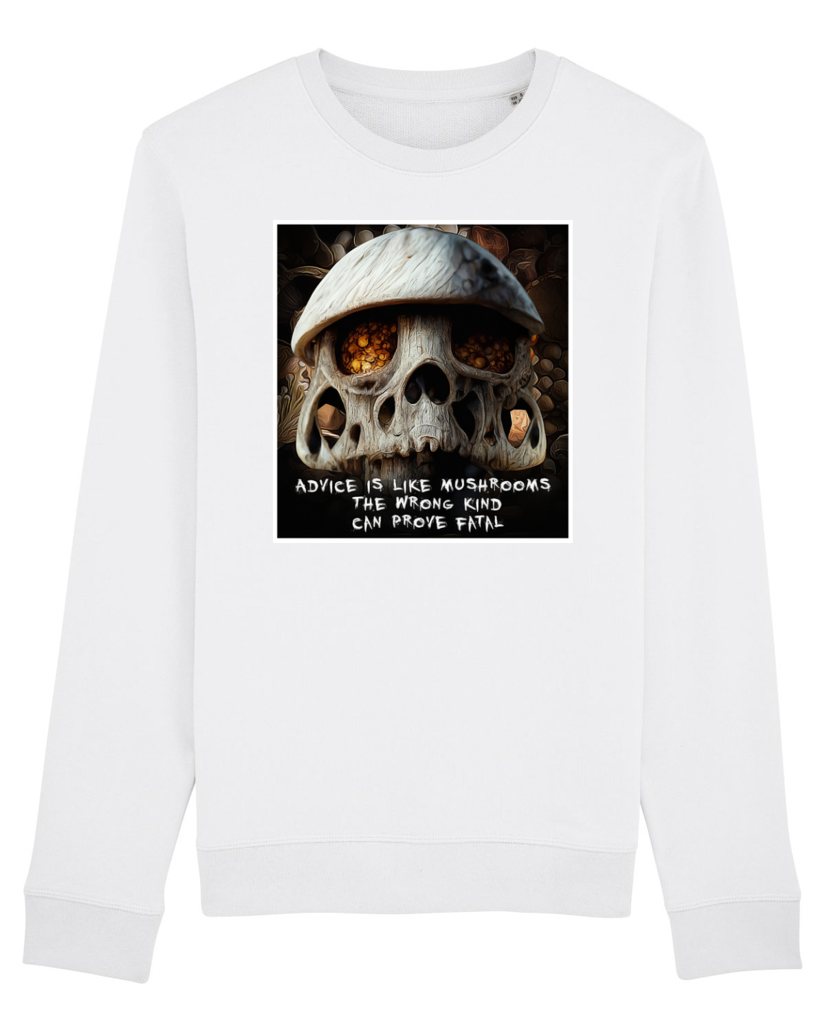 Bluză mânecă lungă Unisex Rise White