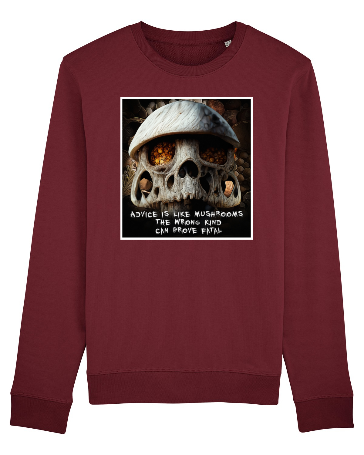Bluză mânecă lungă Unisex Rise Burgundy