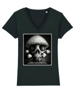ciuperca Tricou mânecă scurtă guler V Damă Evoker